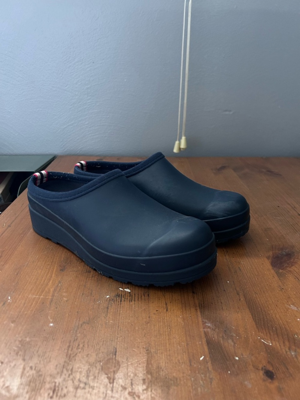 Hunter Navy Blue Slip-On  Play Clogs